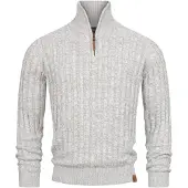 INDICODE JEANS Pull-over 'Hector' blanc