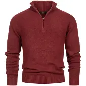 INDICODE JEANS Pull-over 'Lokant' bordeaux