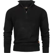 INDICODE JEANS Pull-over 'Lokant' noir
