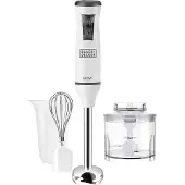 Black & Decker Mixeur plongeant 600w blanc - Black+decker - BXHBA600E -