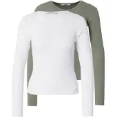 About You T-shirt 'Insa' menthe / blanc