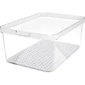 Rotho Organiseur de réfrigérateur 4,65 l CAUMA, Couleur:Transparent