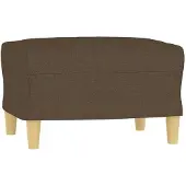 vidaXL Repose-pied Marron 60x50x41 cm Tissu