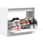 vidaXL Armoire à chaussures blanc 80x42x69 cm bois d'ingénierie