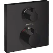 Hansgrohe Thermostat Ecostat Square UP 2 consommateurs noir mat , 1 pièce.
