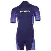 BEUCHAT Shorty à Manches Courtes Watts 3 Mm Back Zip