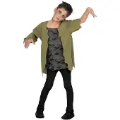 MOM Zombie Child Costume Vert 5-6 Years Enfants
