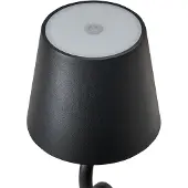 Beliani Lampe à poser sans fil Led Vouga avec variateur Métal Noir Lumarko