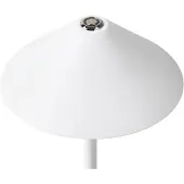 Beliani Lampe de table blanche en métal aluminium fer Style moderne Intérieur Extérieur Interrupteur tactile Câble USB Sans fil