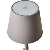 Beliani Lampe à poser beige fer aluminium intérieur extérieur moderne avec interrupteur tactile Câble USB avec chargement sans fil