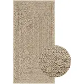 vidaXL Tapis ZIZUR Beige 60x110 cm Aspect jute Intérieur et extérieur