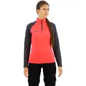Izas T-shirt à Manches Longues Avec Demi-zip Indus