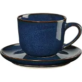 Asa selection Tasse à espresso avec soucoupe, bleu nuit saisons bleues 27110119
