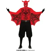 Guirca Leaping Demon Men Costume Rouge L