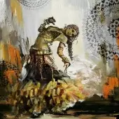 Safaary Peinture arabe Danseuse orientale du ventre