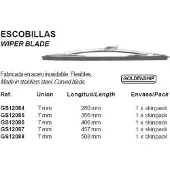 Goldenship Stainless Steel De Luxe Wiper Blade Gris 508 mm