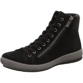 Legero Bottines à lacets 'Schnürstiefel Damen 2-000269-0000 Echtleder in schwarz' noir