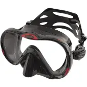 Seac Boss Masque de plongée Mono Verre Adulte Noir/Noir