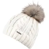 Chillouts Bonnet 'Joan' beige foncé / blanc