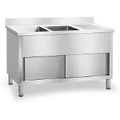 Expondo Plonge inox professionnelle - 140 x 60 cm RCHS-1400WS