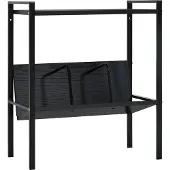 vidaXL Bibliothèque 2 niveaux Noir 52x28x59 cm bois d'ingénierie