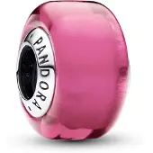 Pandora Mini pendentif en verre de Murano rose