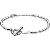 Pandora Bracelet Maille Serpent Fermoir En T Pandora Moments