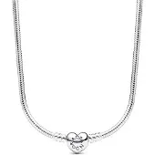 Pandora Collier Maille Serpent Fermoir Coeur Pandora Moments