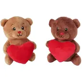Van Manen Veenendaal Take Me Home Knuffel Pluche - Beer met Hart, 15cm