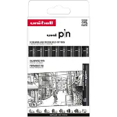 Uni-Ball Uni Pin Classic 302422077 Marker Pen 8 Units