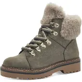 Tamaris Bottines à lacets gris clair / kaki