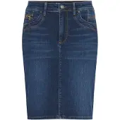 Pulz Jeans Jupe 'Karolina' bleu denim