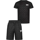 TAPOUT Survêtement 'PHILIOS' noir / blanc