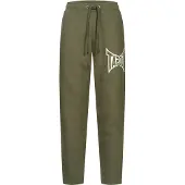 TAPOUT Pantalon olive / blanc