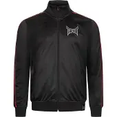 TAPOUT Veste de survêtement 'Tarziana' gris / rouge / noir