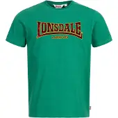 Lonsdale T-Shirt jaune / vert / rouge foncé