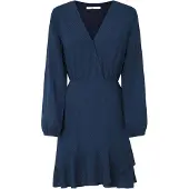 Pepe Jeans pour femme. PL953610 Robe marine Kendall (S), Casuel, Viscose, Manche longue