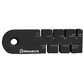 Brakco Brake Pad/disc Wear Gauge Tool Argenté