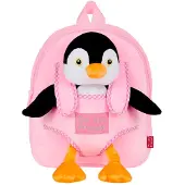 Perletti Sac à dos en peluche pour enfants avec jouets amovibles Toys, DUCK, 13078