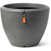 Capi Europe Pot à plantes conique bas Arc Granite 48x35 cm Anthracite