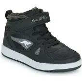 Kangaroos Kalley : chaussures pour enfants, modèles pour garçons, bottes, bottes à scratch, couleur noire, pour le quotidien