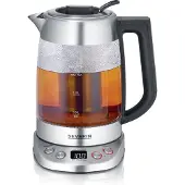 Severin WK 3480, 1,7 l, 3000 W, Blanc, verre, plastique, acier inoxydable, température réglable, indicateur de niveau d'eau