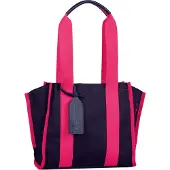 Tom Tailor DENIM Cabas 'Alani' bleu foncé / rose