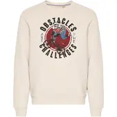 Blend Sweat-shirt beige / rouge foncé / noir / blanc