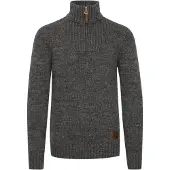 !Solid Pull-over 'Philostrate' marron / gris foncé
