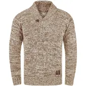 !Solid Pull-over 'Phil' beige / moka