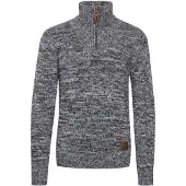 !Solid Pull-over 'Philostrate' bleu / marron / blanc