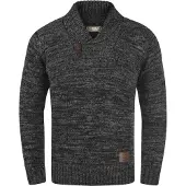 !Solid Pull-over 'Phil' gris chiné / noir