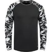 !Solid T-Shirt 'Cajus' gris / noir / blanc