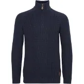 !Solid Pull-over 'Xenox' bleu / marron